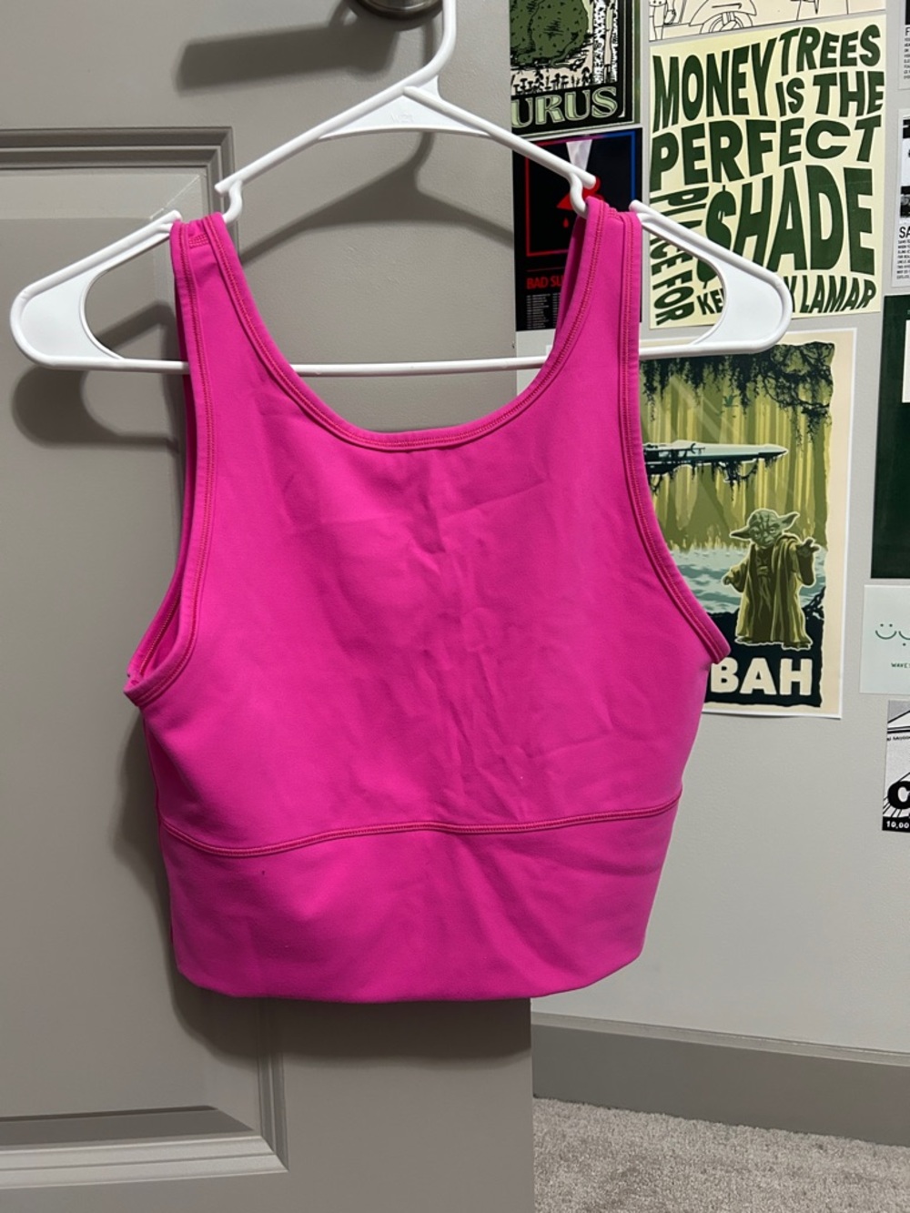 Lululemon Neon Pink Reversible Crop Tank Top